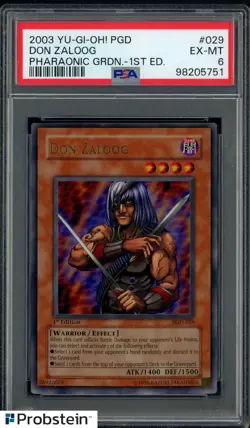 2003 Yu-Gi-Oh! PGD Pharaonic Guardian 1st Edition #029 Don Zaloog PSA 6 - Image 1