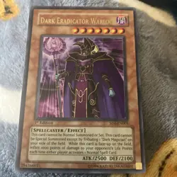 YUGIOH DARK ERADICATOR WARLOCK SD6-EN001 ULTRA 1ST EDITION NM - Image 1