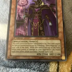 YUGIOH DARK ERADICATOR WARLOCK SD6-EN001 ULTRA 1ST EDITION NM - Image 2