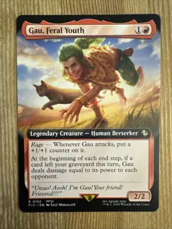 Gau, Feral Youth - Foil Extended Art FIC NM MTG - Image 1