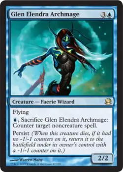 1x Glen Elendra Archmage Light Play, English Modern Masters MTG Magic - Image 1