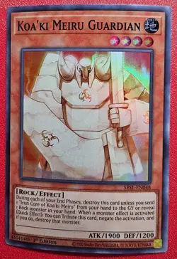 1x Yu-Gi-Oh! Koa'ki Meiru Guardian - SESL-EN048 - Super Rare - 1st Edition - NM - Image 1