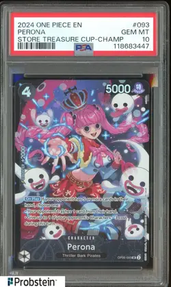 2024 One Piece Store Treasure Cup Champ #093 Perona PSA 10 GEM MINT - Image 1