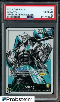 2023 One Piece OP03 #022 Arlong Alternate Art PSA 10 GEM MINT - Image 1