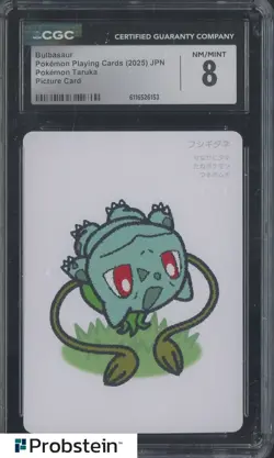 2025 Pokemon Japanese Taruka Playing Cards Picture Card Bulbasaur CGC 8 - Image 1