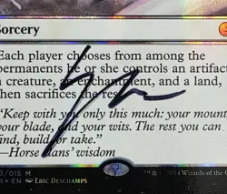 MTG FOIL Cataclysm- Signed -From the Vault: Annihilation Magic Card #003 - Image 4