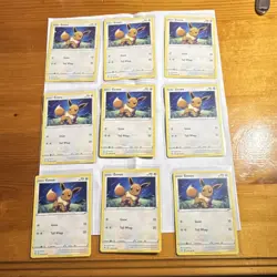Pokemon Eevee 130/185 Basic Card Lot - 2020 Set - 9 Cards - Trading Card Game - Image 1