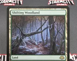 MTG Shifting Woodland- DAMAGED -Modern Horizons 3 Magic the Gathering Card #228 - Image 3