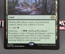 MTG Shifting Woodland- DAMAGED -Modern Horizons 3 Magic the Gathering Card #228 - Image 4