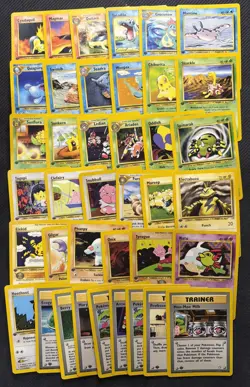 Neo Genesis 1st edition Lot of 39 Pokemon Cards - Image 1