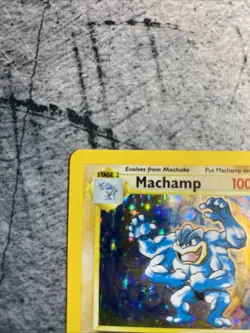Pokemon 1995 1st Edition Machamp Ultra Rare Card 8/102 MP/LP Condition - Image 2