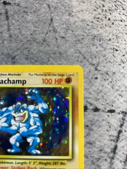 Pokemon 1995 1st Edition Machamp Ultra Rare Card 8/102 MP/LP Condition - Image 5