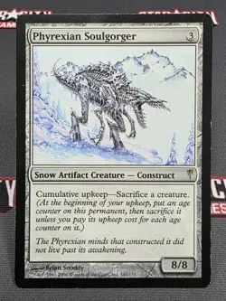 MTG Phyrexian Soulgorger- DAMAGED -Coldsnap Magic the Gathering Card #141 - Image 1