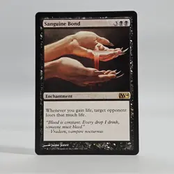 MTG Magic the Gathering Card 112/249 Sanguine Bond M14 LP - Image 1