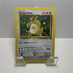 Pokemon Kangaskhan Jungle Holo Rare 90HP Wizards 1999 Vintage Card English - Image 1