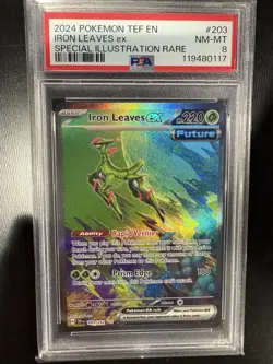 Iron Leaves EX 025/162SV05: Temporal Forces Holo Card PSA 8 - Image 1