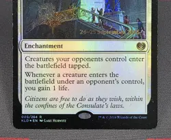 MTG FOIL Authority of the Consuls- DAMAGED -Prerelease Promo Magic Card #005 - Image 4