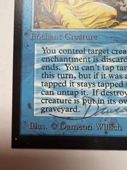 Control Magic Magic The Gathering White Back Signed By Dameon Willich - Image 4