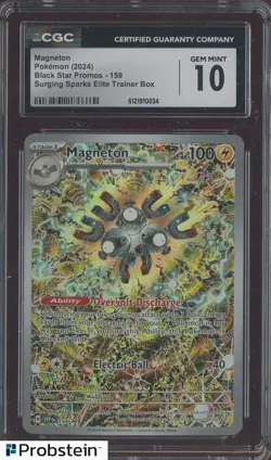 2024 Pokemon BSP Surging Sparks ETB #159 Magneton CGC 10 GEM MINT - Image 1