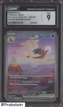 2023 Pokemon MEW EN Special Illustration Rare #199 Charizard ex CGC 9 MINT - Image 1