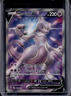 2019-2023 Pokemon SWSH Black Star Promos Mewtwo V #SWSH229 - Image 1