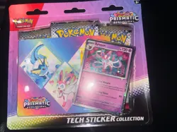 Pokemon Scarlet & Violet Prismatic Evolutions Tech Sticker Collection - Sylveon - Image 1