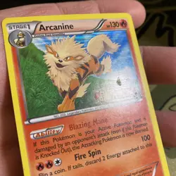 Pokemon Arcanine Holo Card 12/99 Stamped Next Destinies Prerelease - Image 2