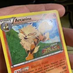 Pokemon Arcanine Holo Card 12/99 Stamped Next Destinies Prerelease - Image 3