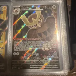 Pokemon TCG Noctowl Pokemon Center Exclusive Stellar Crown Black Star Promo 141 - Image 1
