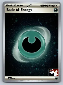 Basic Darkness Energy 007 Common Prize Pack Series Cards Pokemon Holo Near Mint - Image 1