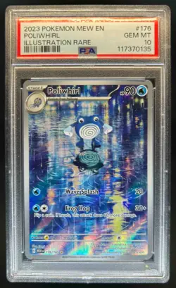 2023 Pokemon SV 151 Poliwhirl #176/165 PSA 10 GEM MINT - Image 1