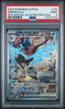 2024 POKEMON SVP EN-SV BLACK STAR PROMO #132 GRENINJA EX PSA 9 - Image 1