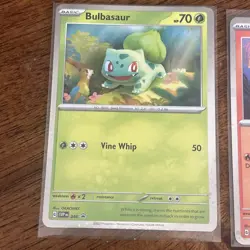 Pokemon 151 Promo Bulbasaur Charmander Squirtle SVP 046 047 048 Kanto Cosmo Holo - Image 2