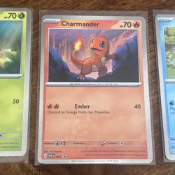 Pokemon 151 Promo Bulbasaur Charmander Squirtle SVP 046 047 048 Kanto Cosmo Holo - Image 3