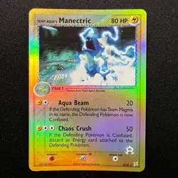 Pokemon Card - Team Aqua's Manectric Team Magma vs Team Aqua 29/95 Reverse Holo - Image 1