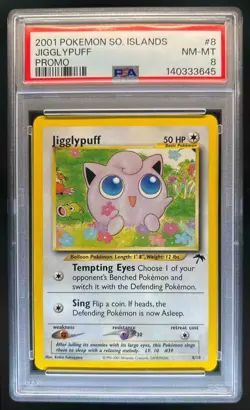2001 Pokemon Southern Islands Jigglypuff #8/18 PSA 8 - Image 1