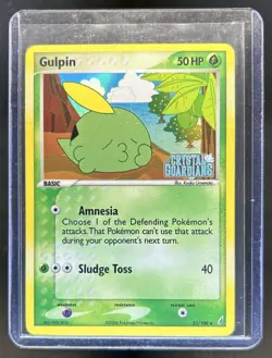 2006 Pokemon EX Crystal Guardians Gulpin Reverse Holo #33/100 - Image 1