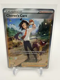 Pokemon TCG Crown Zenith Trainer Cheren's Care GG58/GG70 Full Art (NM) - Image 2