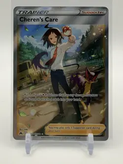 Pokemon TCG Crown Zenith Trainer Cheren's Care GG58/GG70 Full Art (NM) - Image 3