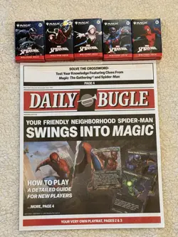 SDCC 2025 Magic The Gathering x Spider-Man Complete Welcome Deck Set (5) + COMIC - Image 2
