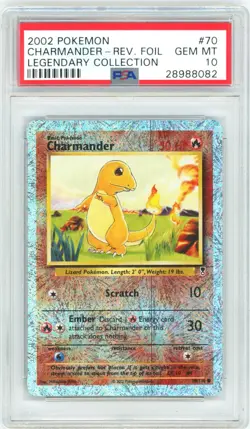 PSA 10 Charmander Reverse Holo 70/110 Legendary Collect. Pokemon 2002 - Image 1