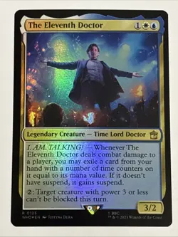 MTG Universes Beyond: Doctor Who The Eleventh Doctor Foil 0125 NM Rare - Image 1