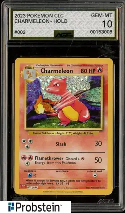2023 Pokemon CLC #002 Charmeleon Holo AGS 10 GEM MINT - Image 1