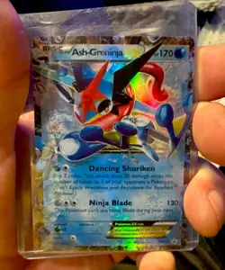 Pokemon Ash-Greninja EX XY Holo XY133 170 HP 130 Ninja Blade TCG - Image 2