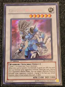 1x Gravity Warrior - PRC1-EN020 - 1st Edition Secret Rare - LP - Image 1