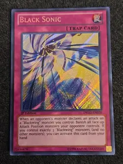 Yu-Gi-Oh! Black Sonic DRLG-EN030, Secret Rare, 1st Edition, NM - Image 1