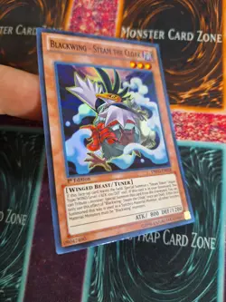 Yu-Gi-Oh! Blackwing - Steam the Cloak DRLG-EN028 Super Rare 1st Edition NM a1/ - Image 2