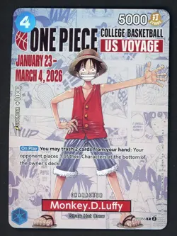 One Piece Promo College Basketball US Voyage #P-055 Monkey D. Luffy - Image 1