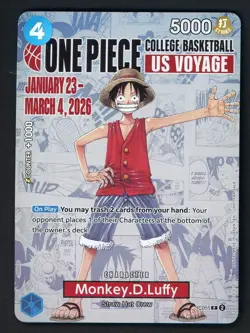 One Piece Promo College Basketball US Voyage #P-055 Monkey D. Luffy - Image 1
