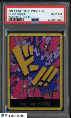 2024 One Piece PRB01 EN Ivankov Gold Don!! Card PSA 10 GEM MINT - Image 1
